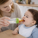 Portable Silicone Baby Food Holder and Feeder