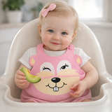 Silicone Baby Feeding Bib Food Catcher
